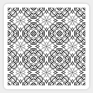 Abstract monochrome pattern Sticker